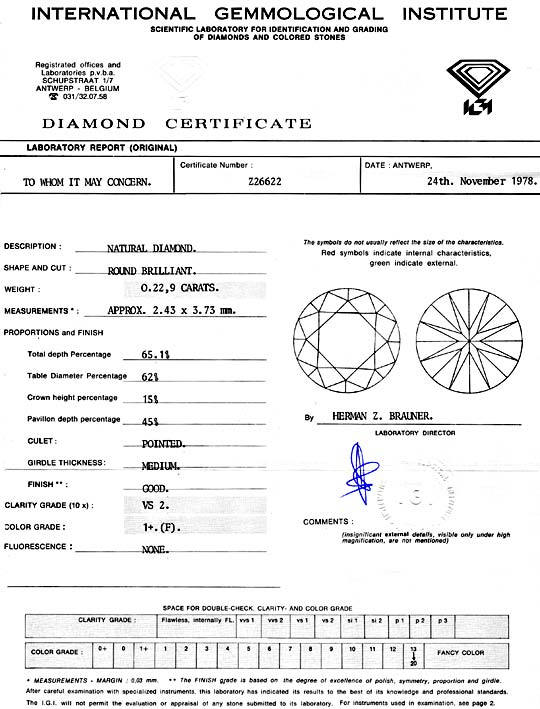 Foto 9 - Diamant 0,229ct Brillant IGI Top Wesselton F VS2, D5051