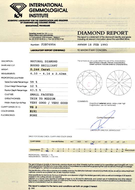 Foto 9 - Diamant 0,246ct Brillant IGI River Hochfeines Weiss VS2, D6014