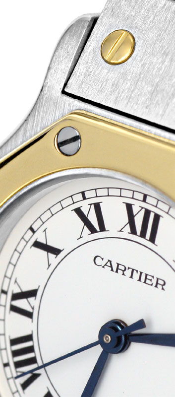 Foto 3 - Santos.de Cartier Automatik, Damenuhr Stahl-Gold Topuhr, U1211