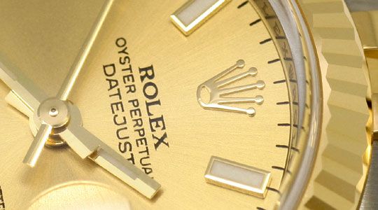 Foto 3 - Rolex Datejust Damen Uhr Stahlgold Automatik Ungetragen, U1595